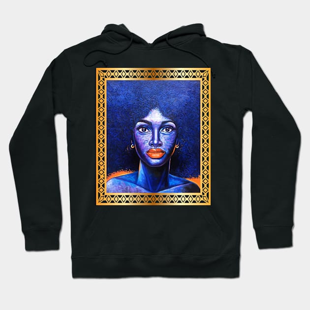 Afro African Woman, Afro Hair, African Artwork Hoodie by dukito